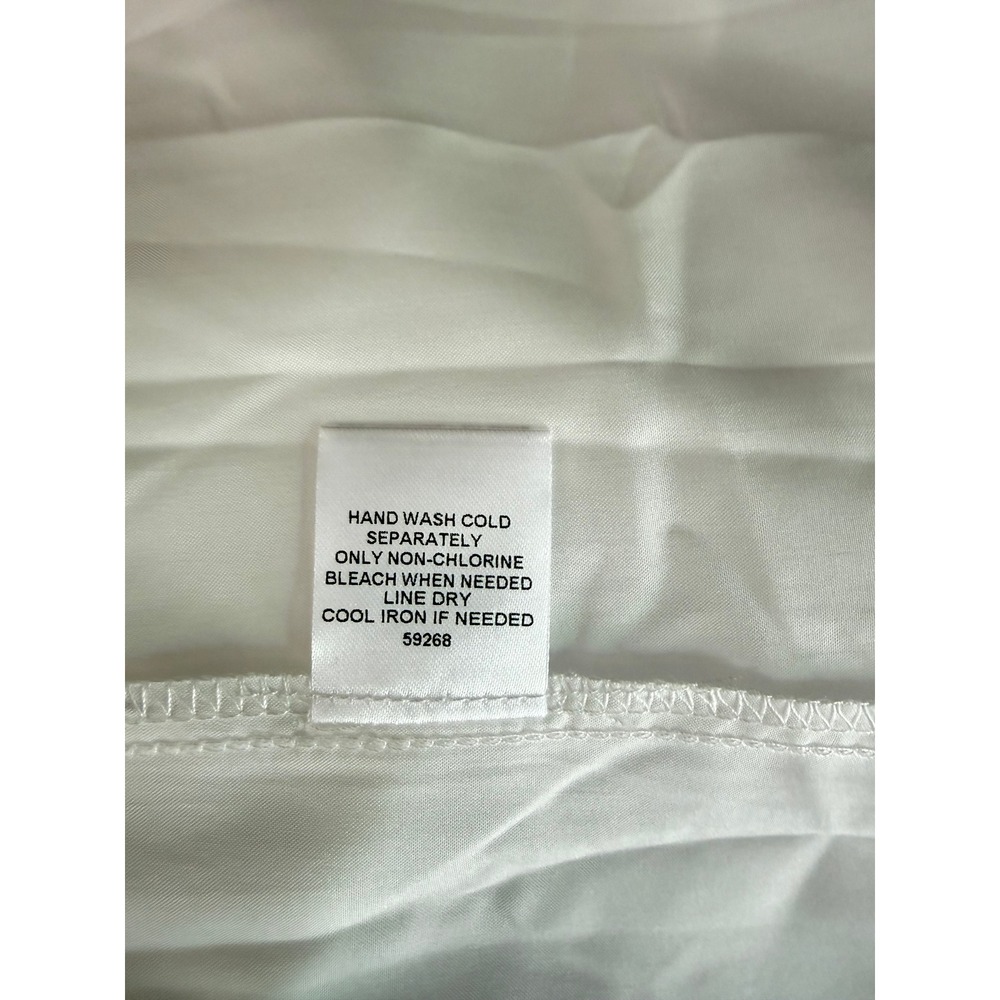 NWT Sugarlips Curve Flores White Cotton Tiered Pleated Midi Skirt Pockets 2X - Picture 13 of 14